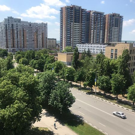 Modern Apartment With Panoramic View Near Metro 23August Kharkiv Eksteriør bilde