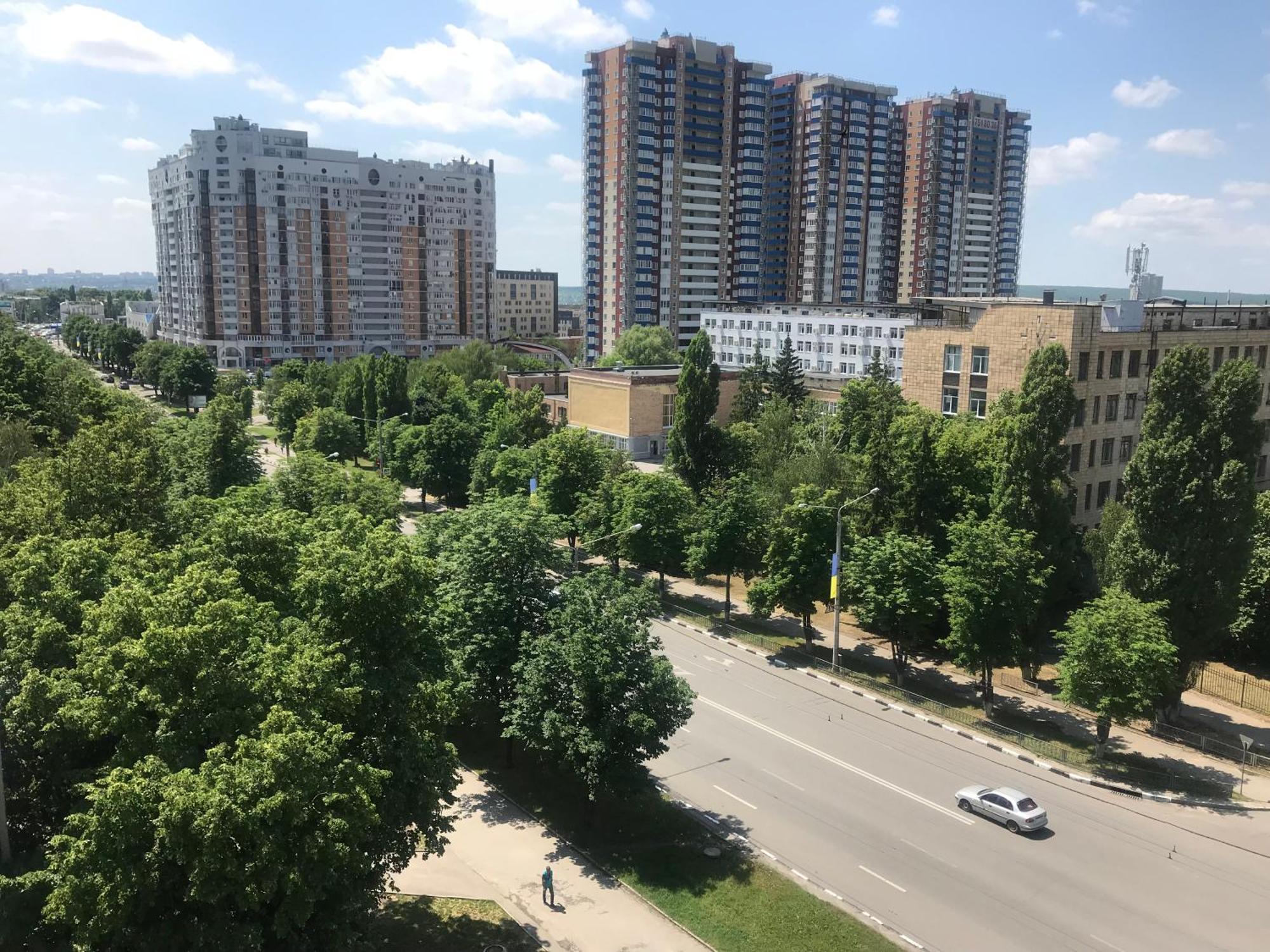 Modern Apartment With Panoramic View Near Metro 23August Kharkiv Eksteriør bilde
