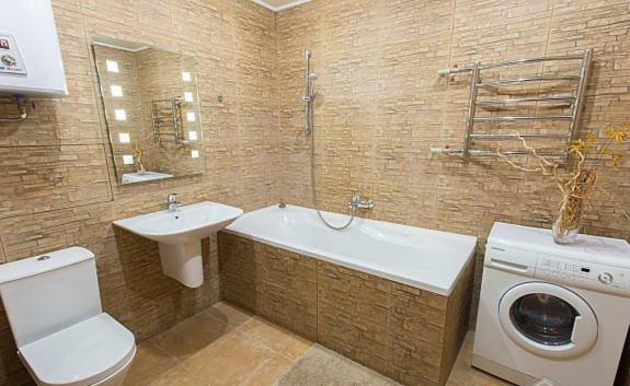 Modern Apartment With Panoramic View Near Metro 23August Kharkiv Eksteriør bilde